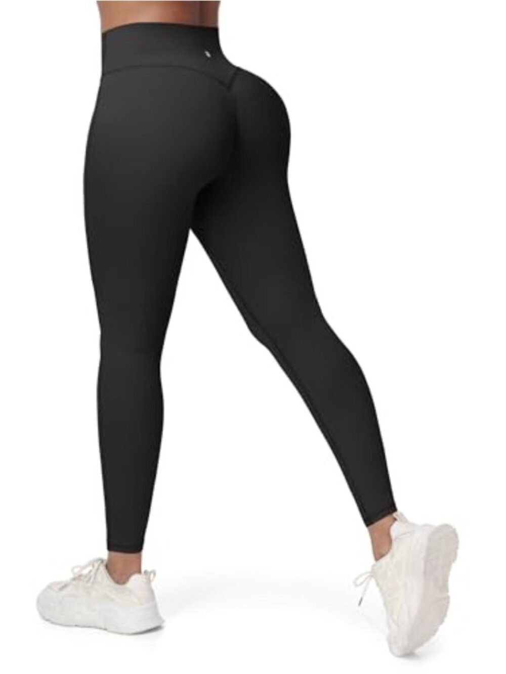 High Waisted Hidden Scrunch Leggings, Nylon Blend Workout Yoga Pants